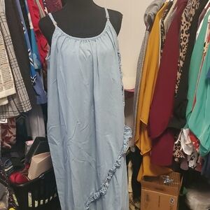 New Directions Asymmetrical Light Blue Dress